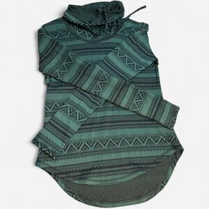Kavu green & black Aztec print hoodie #AztecPrint